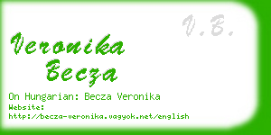veronika becza business card
